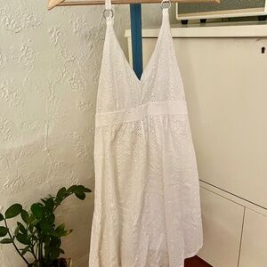 White Halter Dress